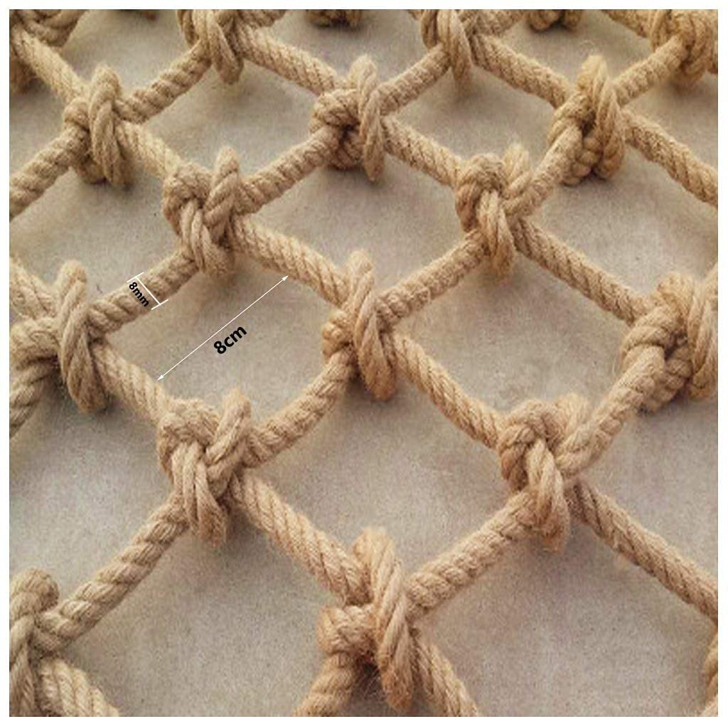 HAPPLiGNLY Child Climbing Net Safety Net, Balcony Protective Net Shatterproof Net Decoration, Anti-cat Net Garden Hammock Swing Safety Net, Weaving Net Child Protective Net Rope Netting