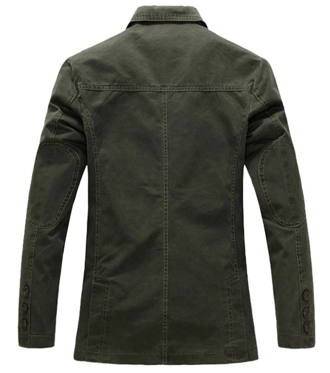Męska marynarka casualowa, slim fit, klasyczny garnitur wojskowy, wiele kieszeni, lekki płaszcz
