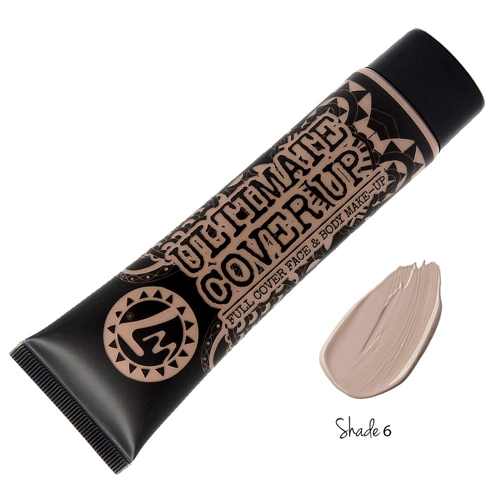 W7 Ultimate Cover Up Foundation Full Cover Face & Body Make Up 75ml - Medium 6