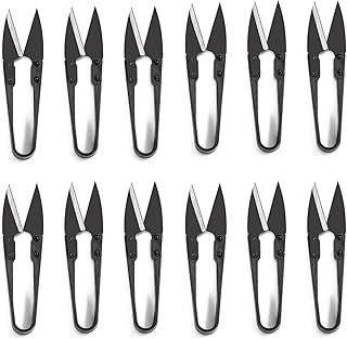 JINJIAN Bonsai Pruning Scissors 12PCS - Small Pruner Shears Bud Leaves Trimmer Garden Shears for Plants, Gardening Clippers for Flower Bonsai Trimming Pruners Trimmers(Black)