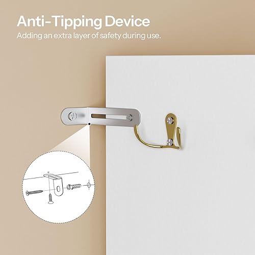 Miniatura 8 de HOOBRO Zapatero de 10 niveles de alto, organizador grande de zapatos de madera de 47 pulgadas, estante de zapatos de 61 pulgadas de alto con cubos y