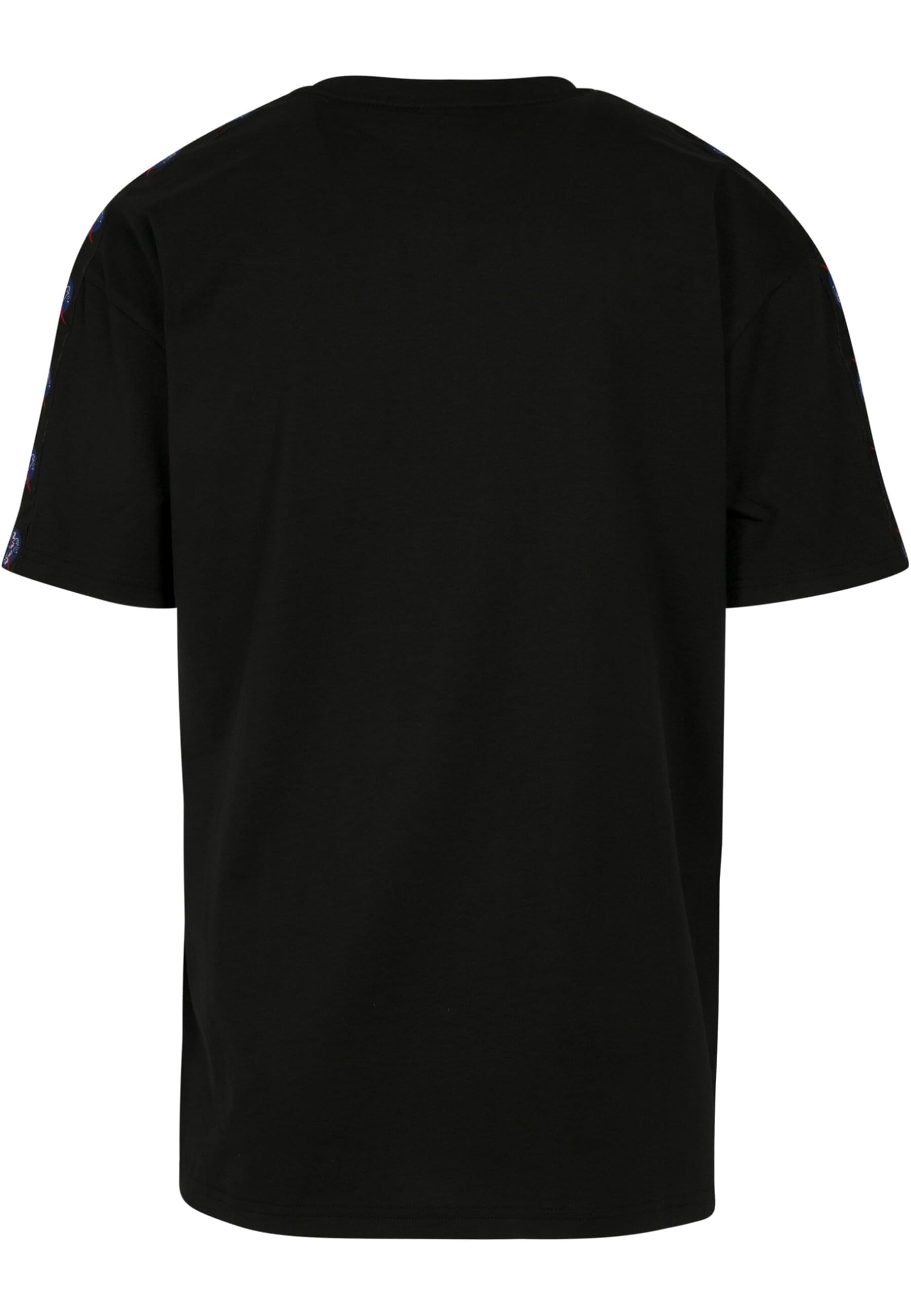 Mister Tee Herren NASA Logo Taped T-Shirt, Black, XL - Image 2