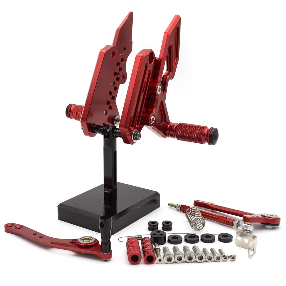 Commandes reculées GSX-250R repose-pieds arrière réglable contre la fatigue en moto