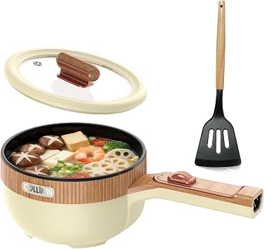 Electric Hot Pot 1.5L Mini Portable Electric Pot Dual Power