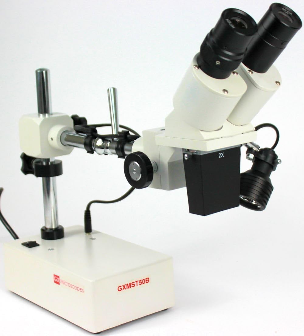GX Microscopes ST50B 20x Stereo Microscope with LED 20x Magnification