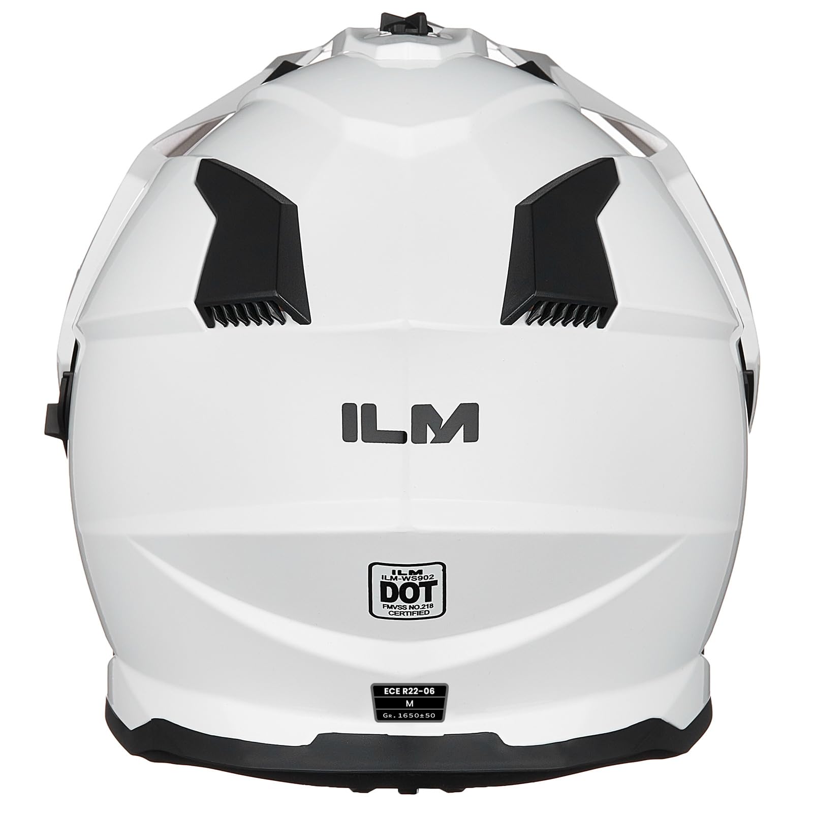 ILM Casco Moto Cross Integrale Donna Uomo ECE Omologato con Doppia Visiera Casco Moto Motocross WS902