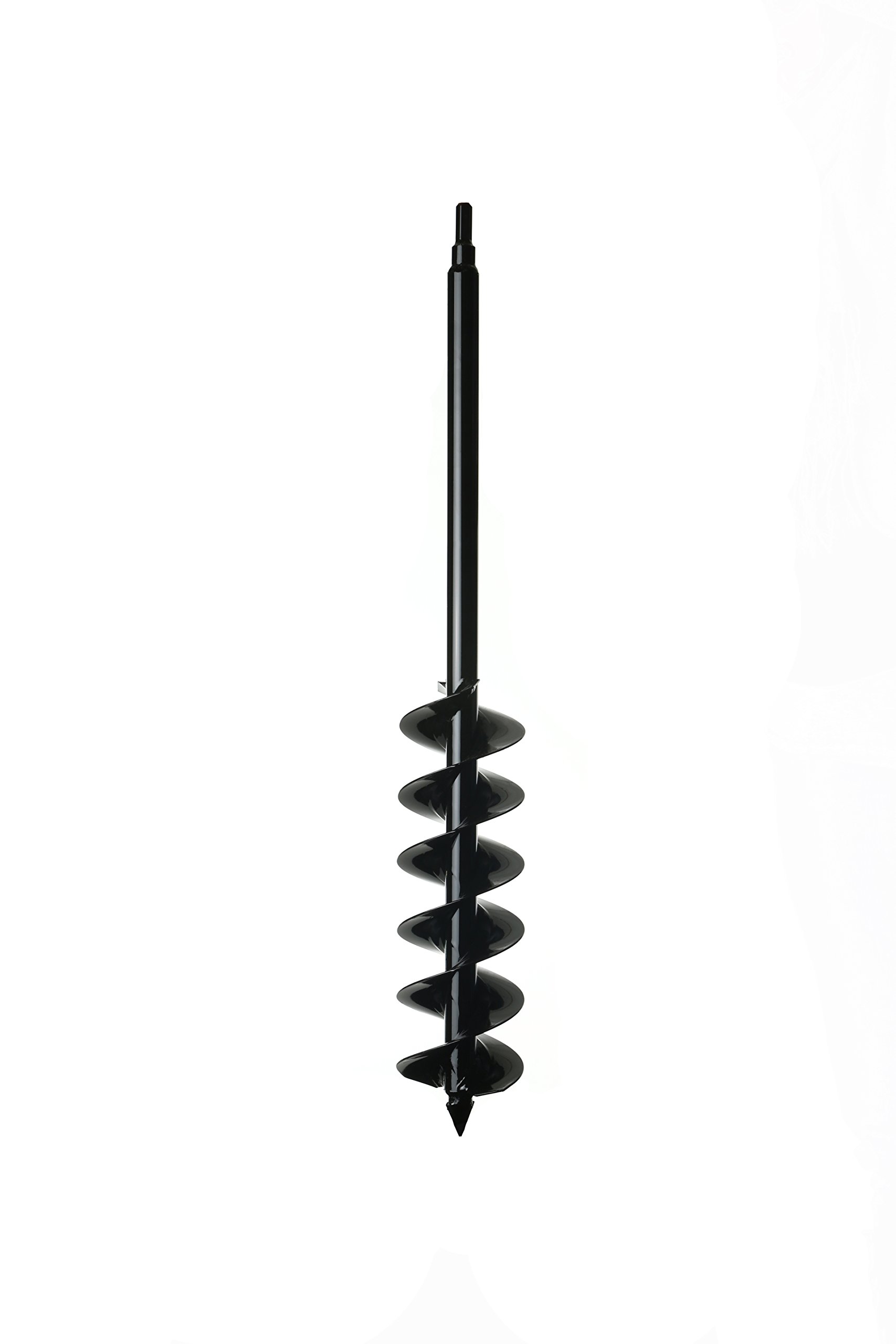 Power Planter Large Bulb Auger (4" x 28") with 1/2" Non-Slip Hex Drive for Planting Bulbs and Digging Post Holes - Easy to Use - Works on Hard Dirt, Clay, Rocky Soil & Sand