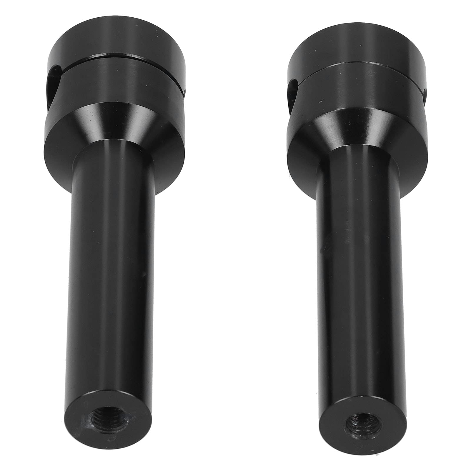 22mm moto guidon Riser rond guidon montage pince Kit de rehaussement en alliage d'aluminium Risers adaptateur moto réparation accessoires(Le noir)