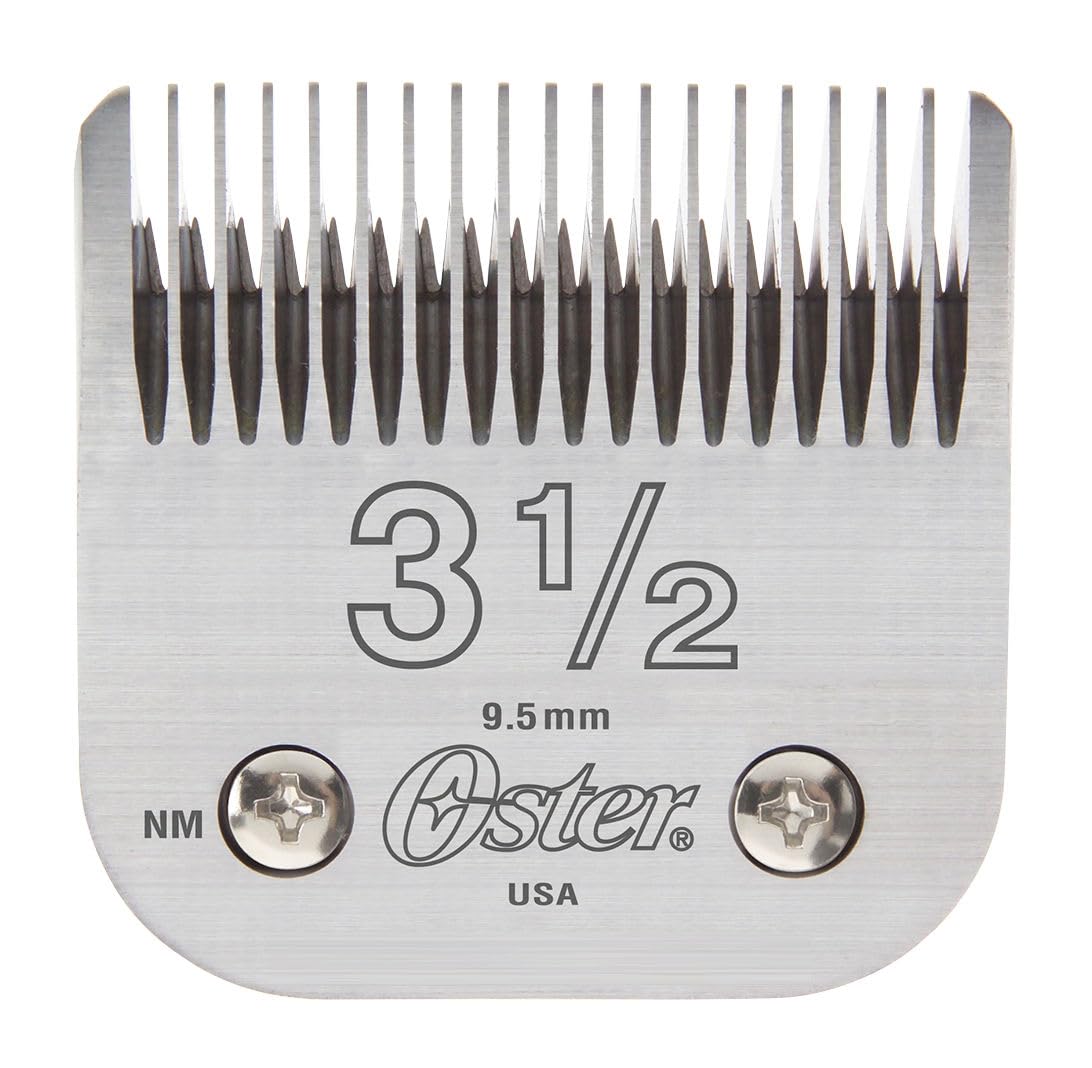 Oster Zestaw ostrzy Pro Beauty, noże wymienne, noże do maszynki do strzyżenia, srebrne, rozmiar 3,5, Stal węglowa, Długość strzyżenia 9,5 mm, strzyżenie ludzkich włosów