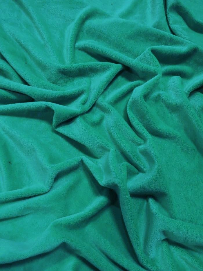 Solid Soft Minky Fabric Hug-Z™ by The Yard DIY Baby Blankets Decor Clothing Snuggle (Teal)