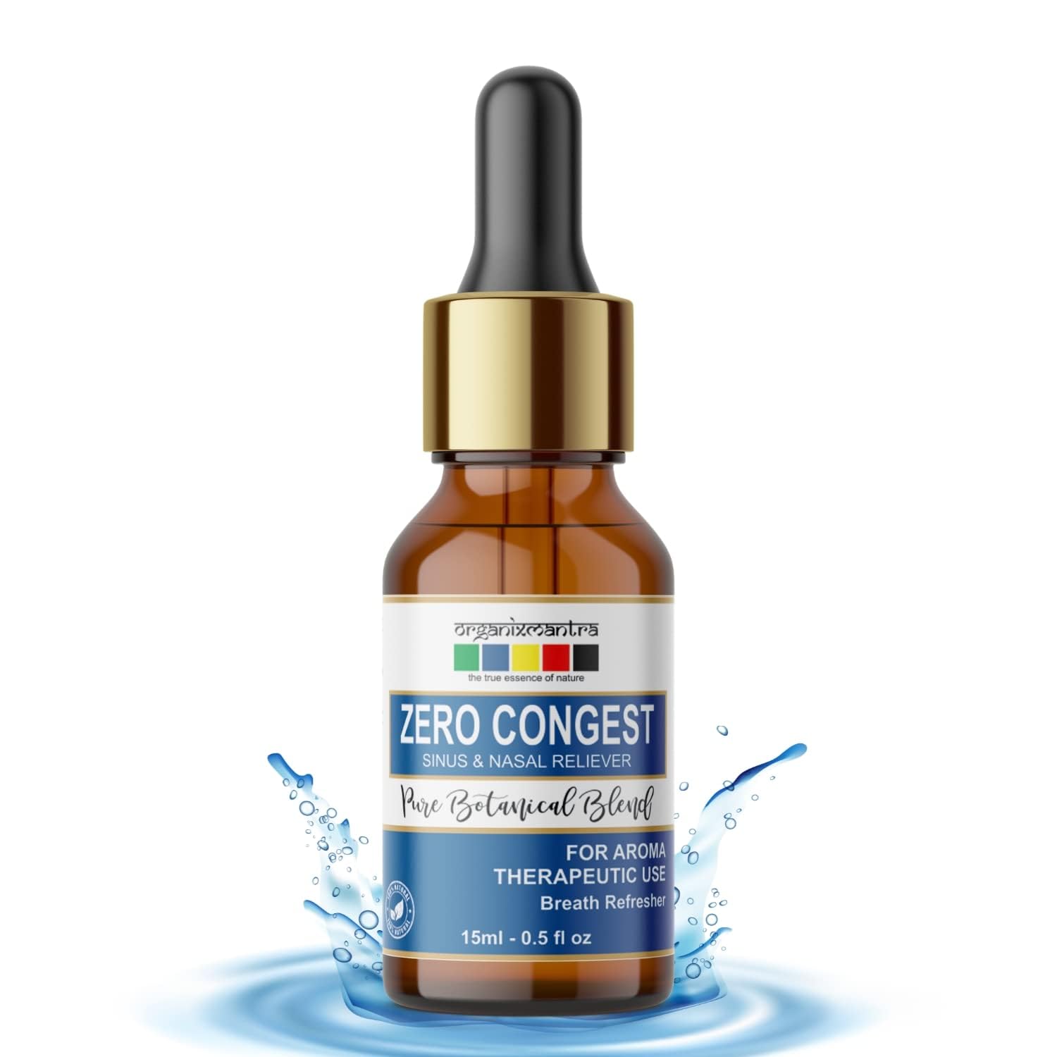 Organi'x M'antra Zero Congest Essential Oil Blend | Breath Refresher (15ml)