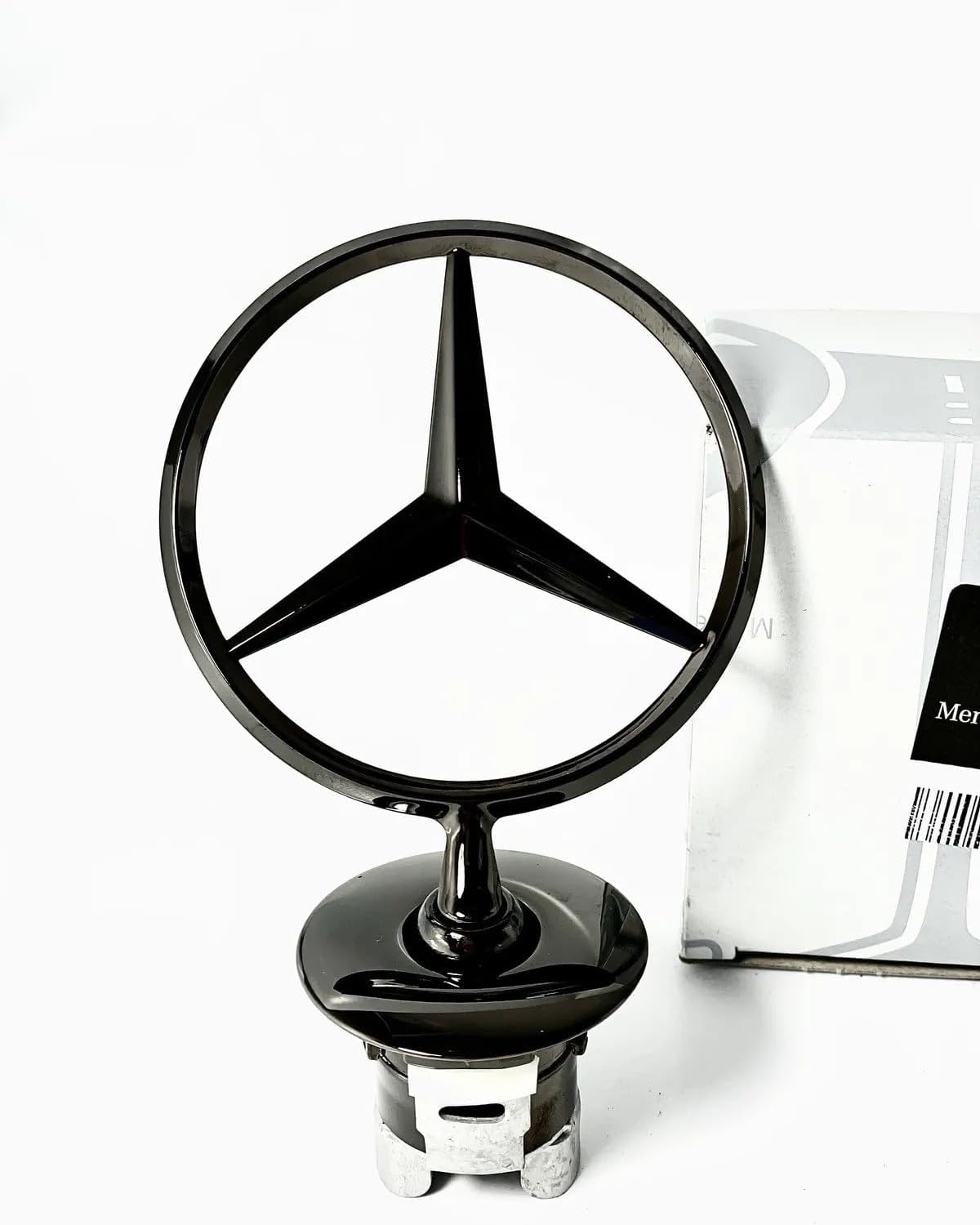 Mercedes-Benz Stern Motorhaube Schwarz Original A2238177300 für C-Klasse, E-Klasse, S-Klasse, GLS, CLK