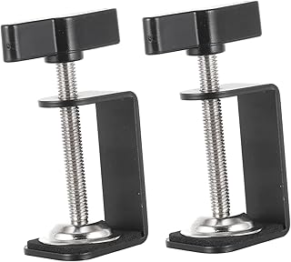 SUPVOX 4 Pcs I-clamp Bracket Clip Desk Camera Mount Camera Desk Mount Camera Monitor C Clamps Heavy Duty Microphone Holder for Mic Stand Mic Desk Mount Desk C-clamps Table C-shape Clamp