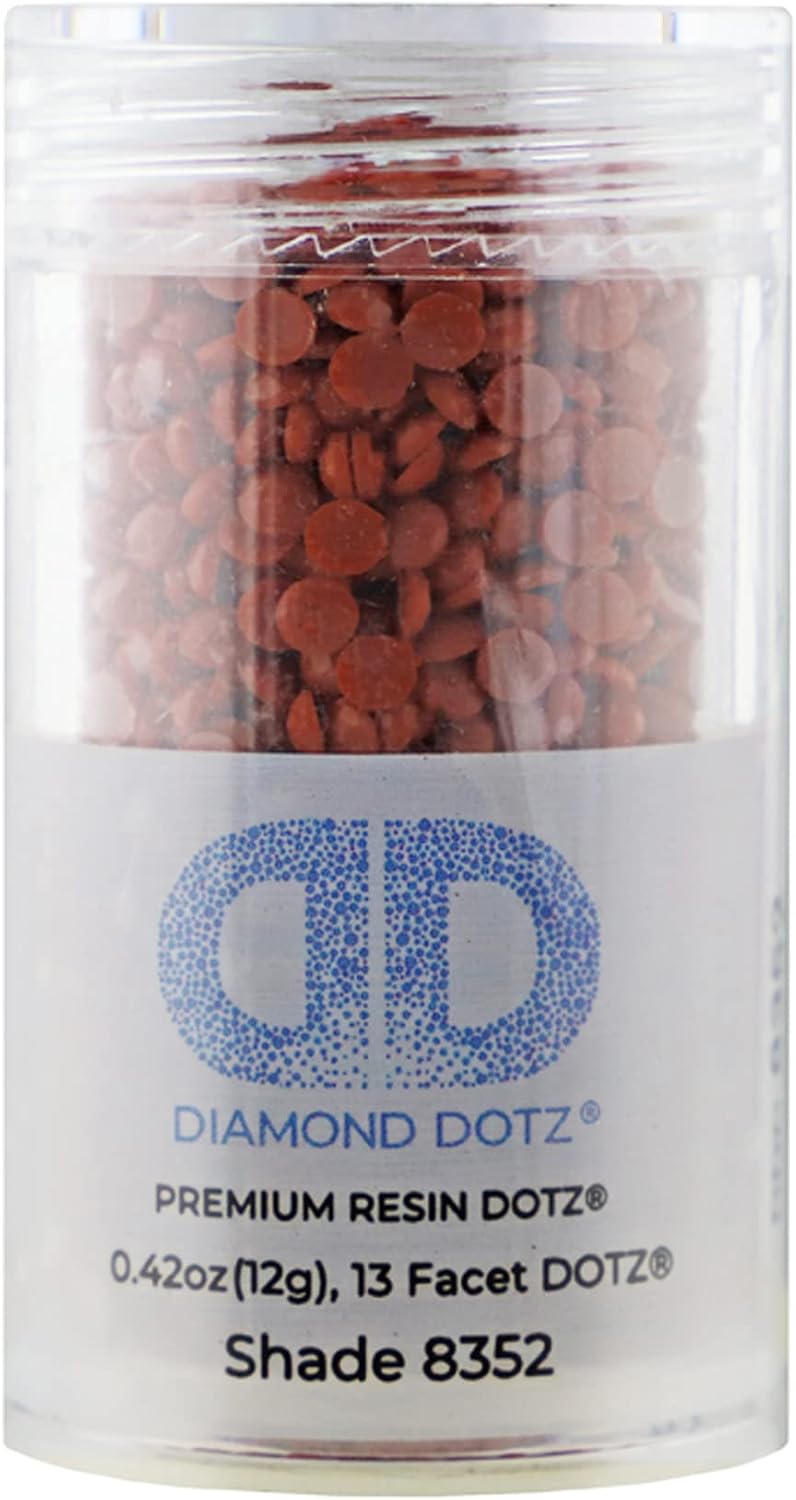 Diamond Dotz 2.8MM 12G Cylinder Dark Rust - Freestyle Diamond Painting Beads, Diamond Art Beads, Replacement Drills, Loose Gems for DIY Crafts and Art Projects
