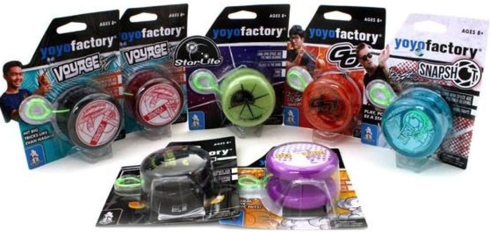 YoYoFactory Play Yo-Yo Collection - Great Beginner YoYo with Collectible Designs (Go! Translucent Orange)