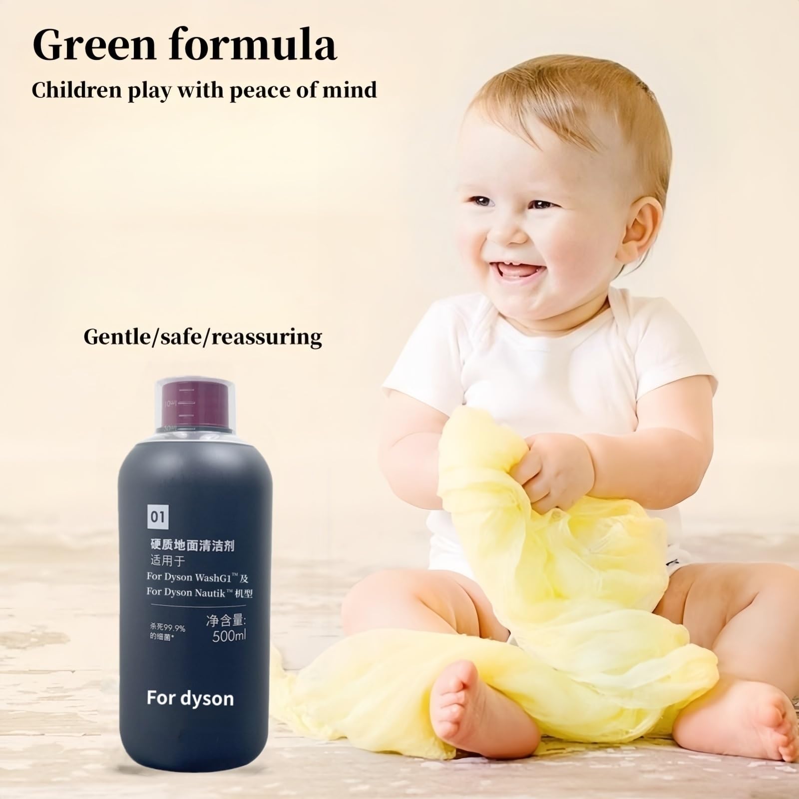 Limpiador De Pisos Multisuperficie De 500 Ml Compatible Con Dyson WashG1/Nautik Aspiradora En Seco Y Húmedo