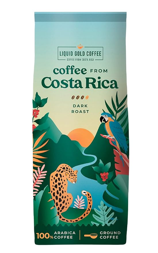 Amazon.com : Coffee from Costa Rica - Dark Roast Ground - 100% Arabica ...