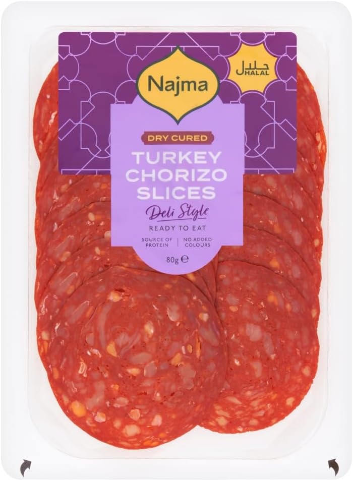 Najma Turkey Chorizo Slices 80g