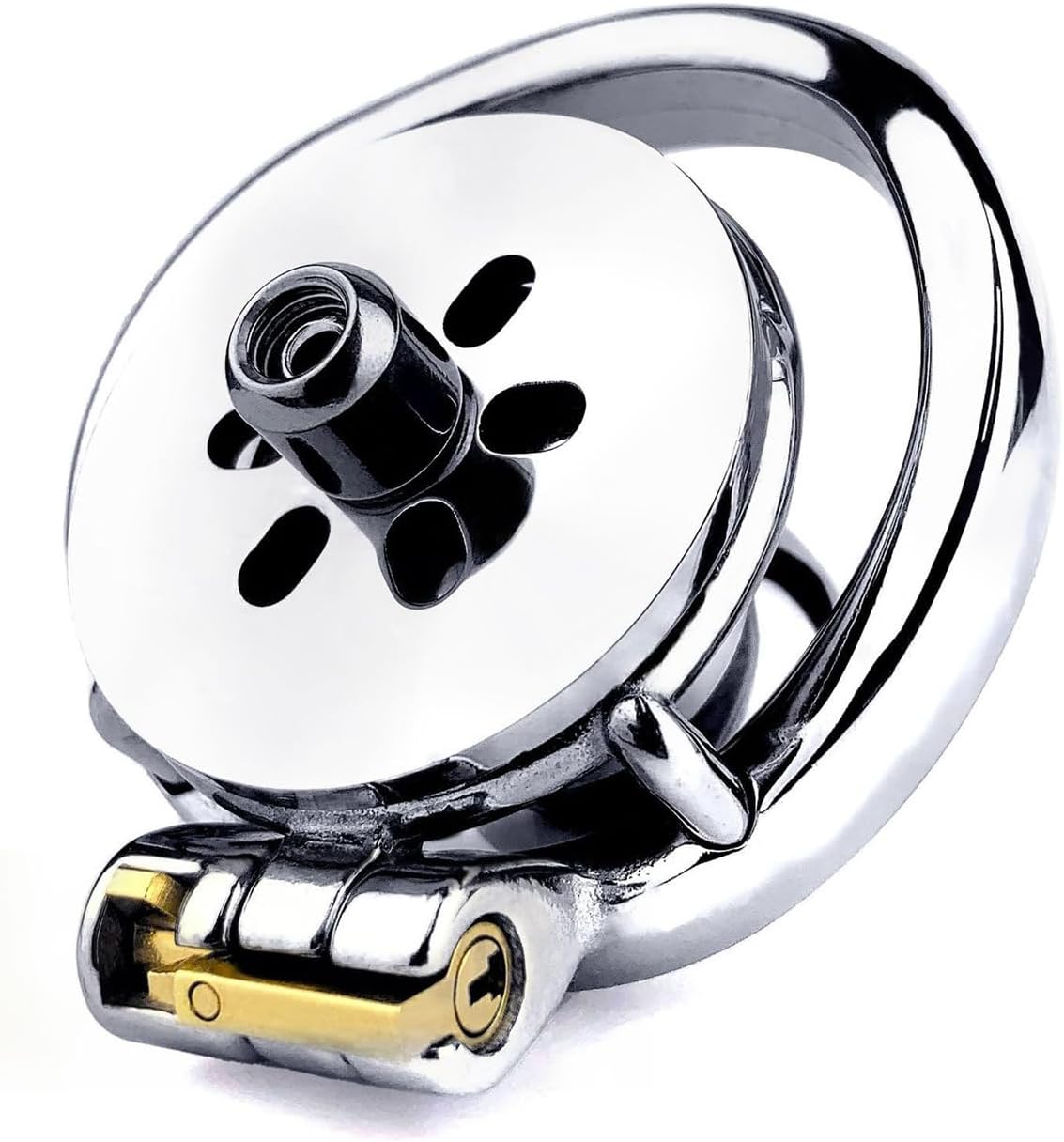 Negative Penis Cage with Simulated Penis Head, Male Stainless Steel Chastity Lock Chastity Device Sex Toy for Male Sissy Penis Training