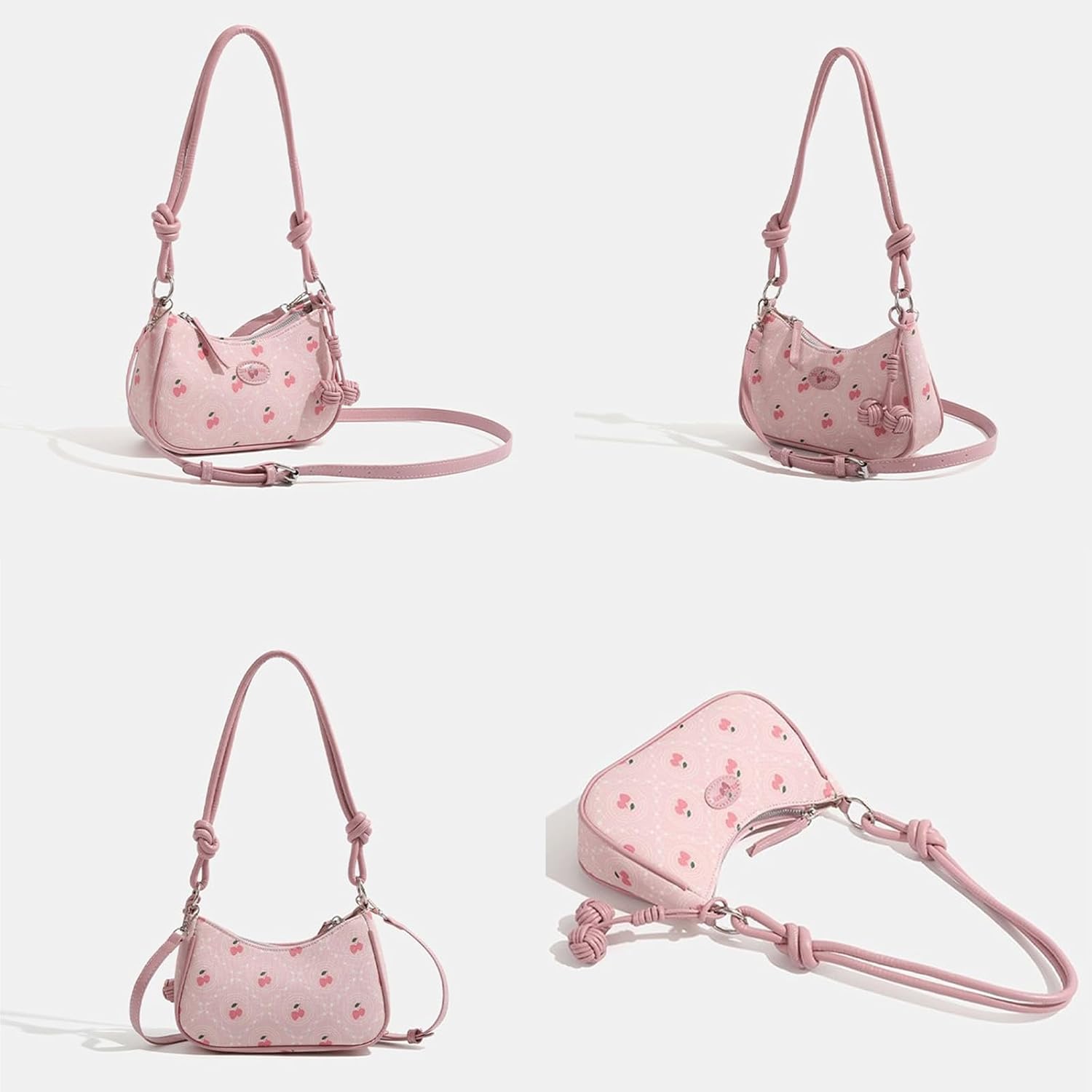 Cherry Purse Women Kawaii Coquette Bag Cute Cherry Tote Bag Y2K Shoulder Bag Trendy Handbags Small Purses