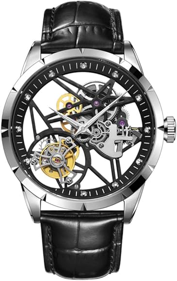 スケルトン腕時計SEAKOSS 最上級手巻き時計 ダブルトゥールビヨン スケルトン腕時計SEAKOSS 最上級手巻き時計 ダブルトゥールビヨン