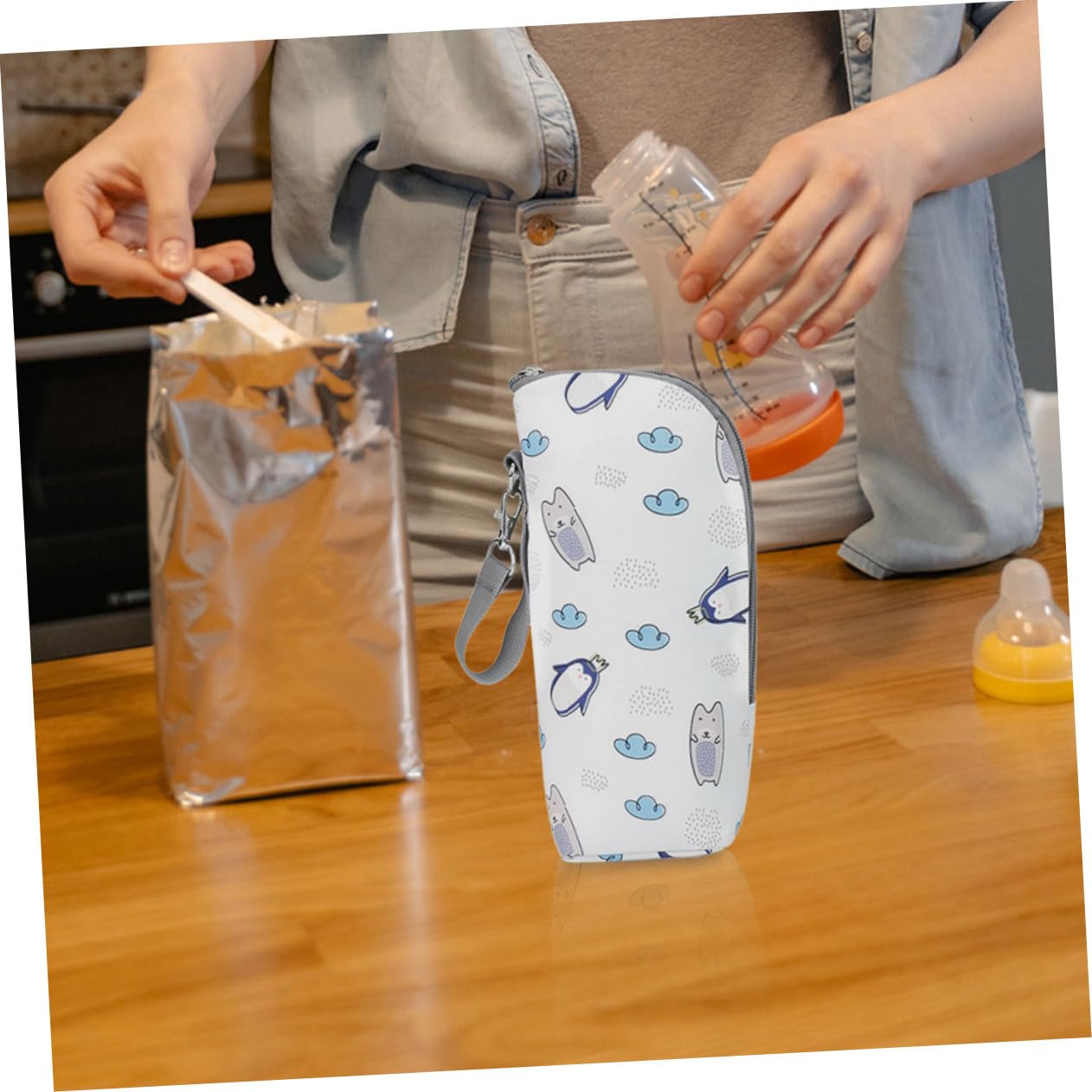 Yardwe 3 Series Bolsa para Biberones Bolsa Térmica para Biberones Térmica para Viajes Almacenamiento De es Calentador De es De Viaje Organizador De 2 Piezas x 3