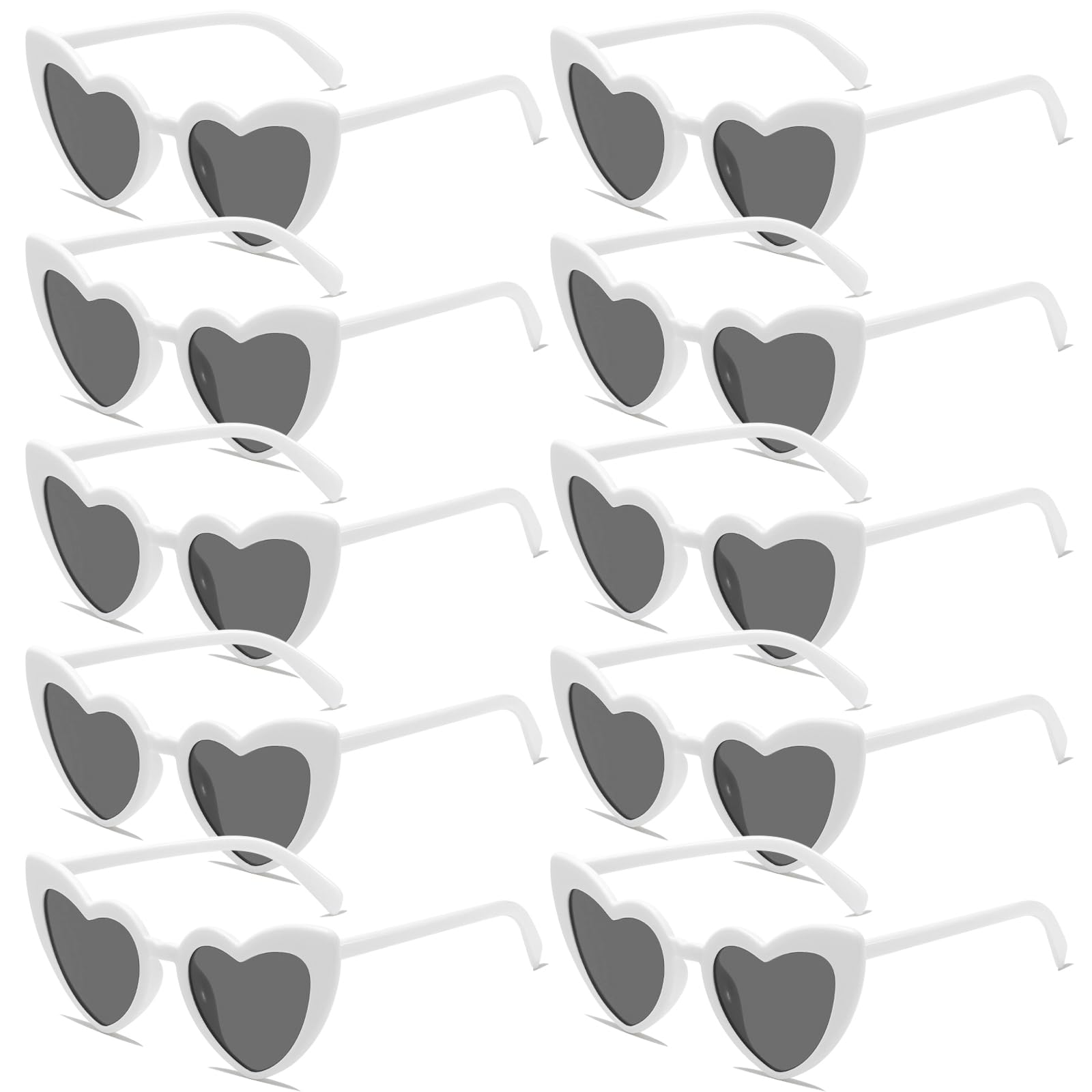 Set di Occhiali da Sole a Forma di Cuore JGA per Feste, Matrimoni, Carnevale - Stile Hippie
