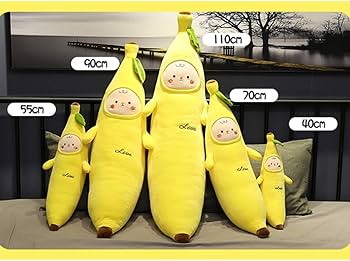 Amazon｜バナナ ぬいぐるみ 果物 抱きまくら インテリア バナナ縫い