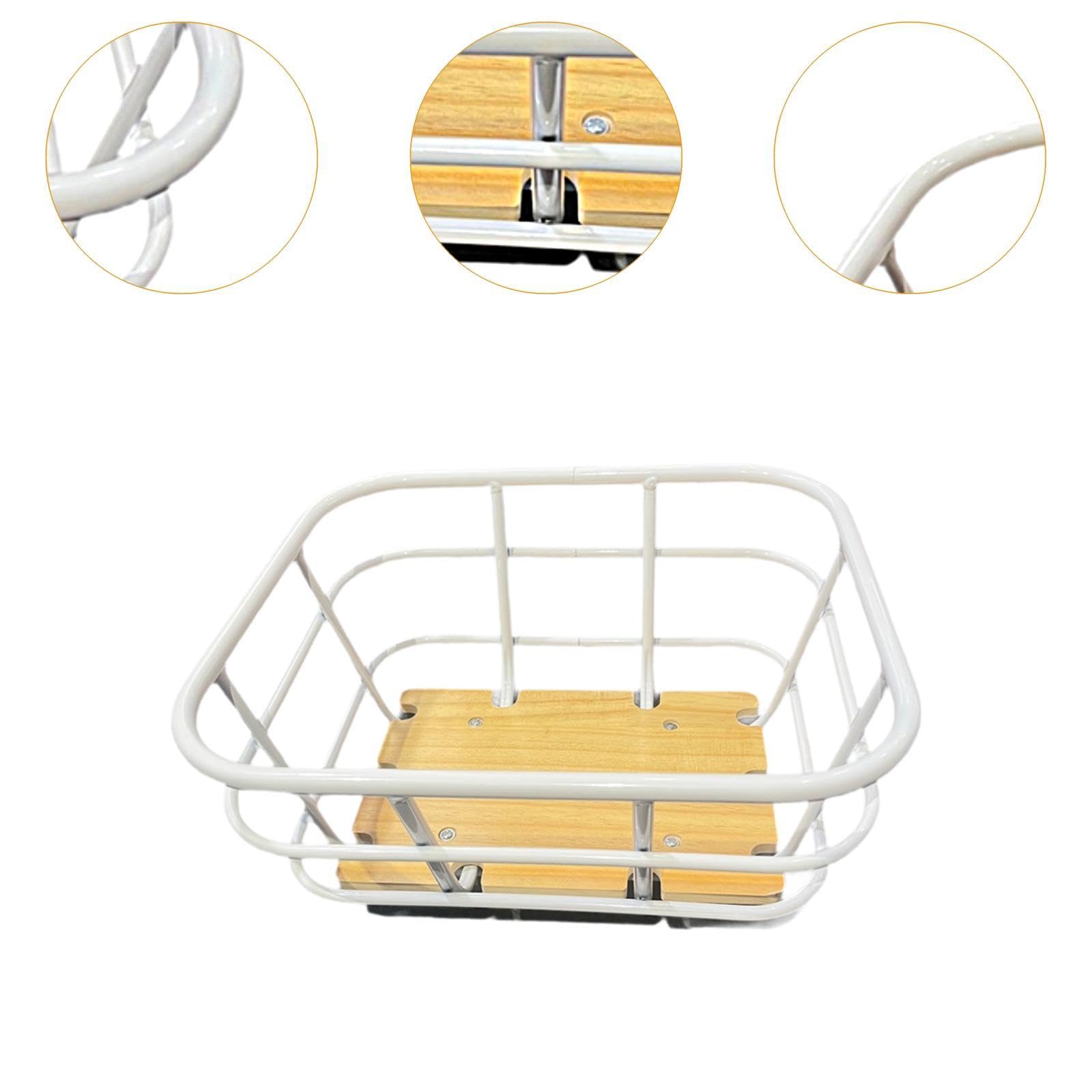 F Fityle Cestino Anteriore per Bici Portapacchi per Bicicletta Elegante, Facile da Montare, Leggero, Resistente, per portabiciclette. Cestino per Bicicletta