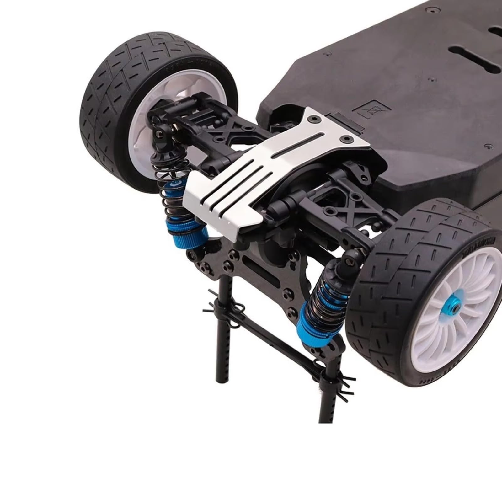 Coche RC Piezas para Tamiya 1/10 RC Acero para Protector De Placa Protectora Chasis