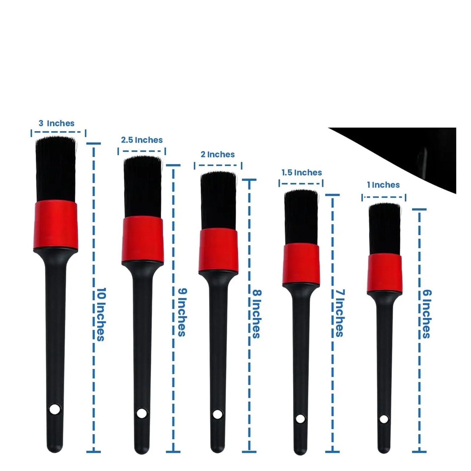 20/23 pezzi set di dettagli for auto kit spazzole for pulizia interni ed esterni strumenti riutilizzabili(Car19-23pc)
