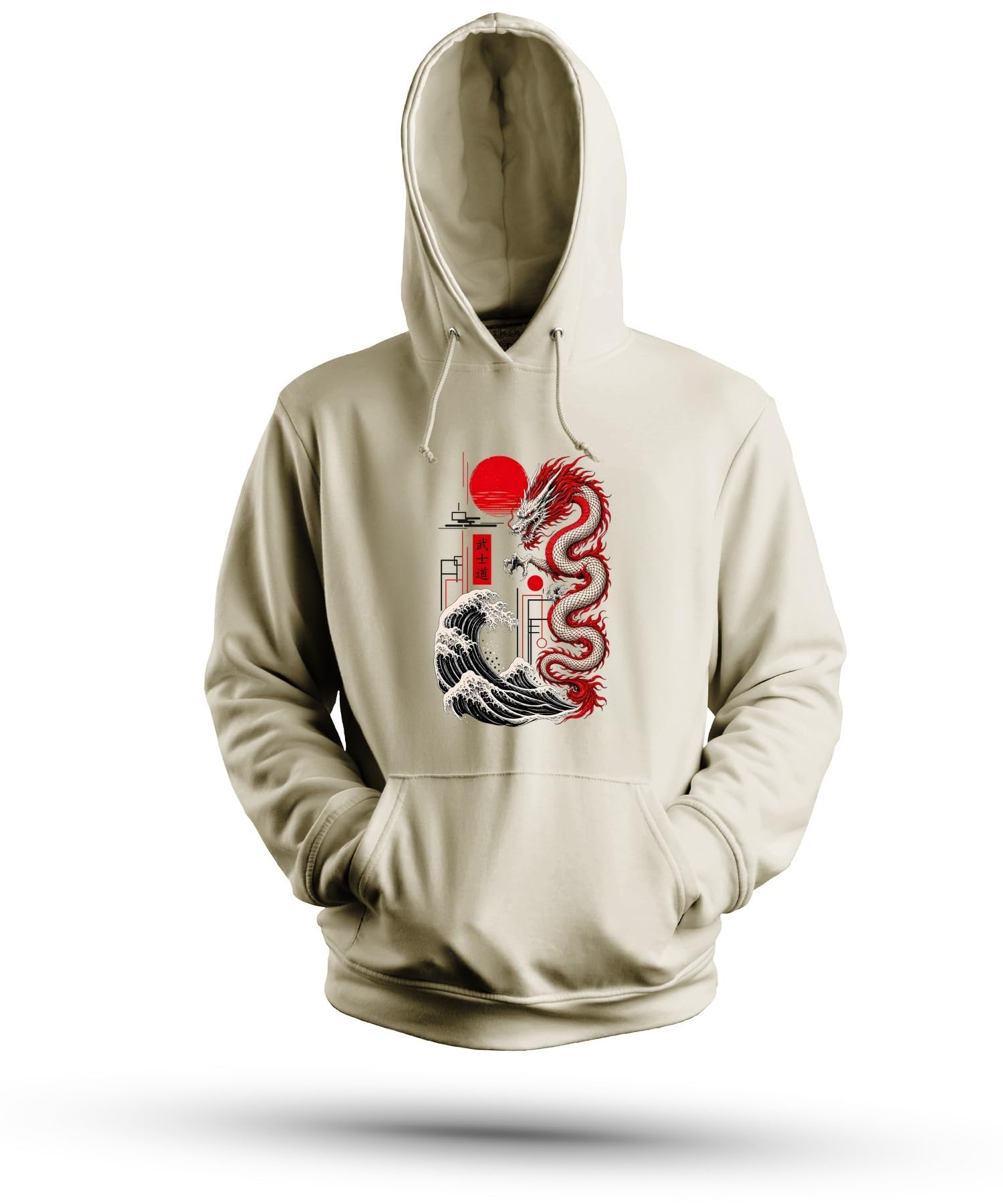 Bushido Sweat à capuche japonais Y2K Dragon