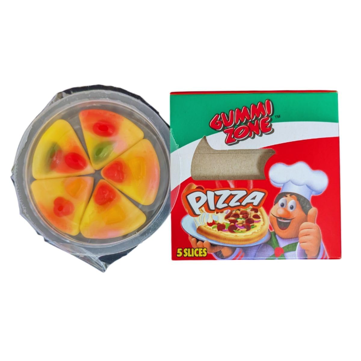 Happy Birthday Leckerli-Box | Gummizone leckere Pizza | lustige & fruchtige Pizza-förmige Gummibärchen (12 Boxen)