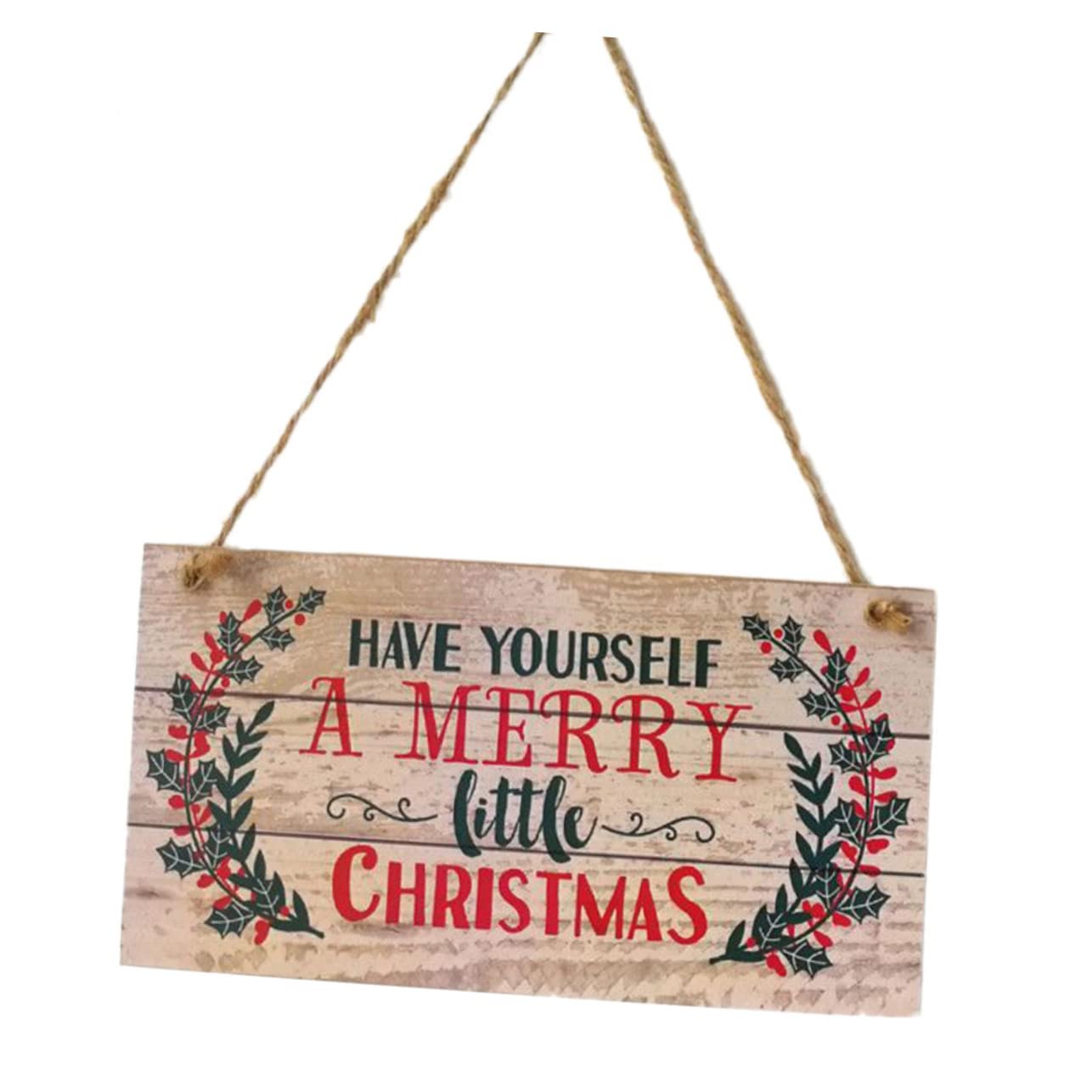 Adorno Colgante Navideño Para Puerta De Madera Diseño Festivo Brillante Adecuado Para Decoración De Interiores Navidad