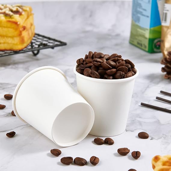TV TOPVALUE 3 oz Paper Cups, 600 Count Disposable Bathroom Espresso Cups