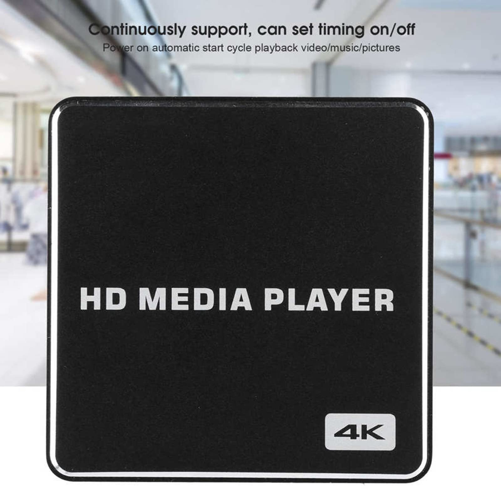 Media Player HDMI 4k, Lecteur Numérique Multimédia Boîtier Mini HD TV USB HDMI/AV PPT PDF avec télécommande