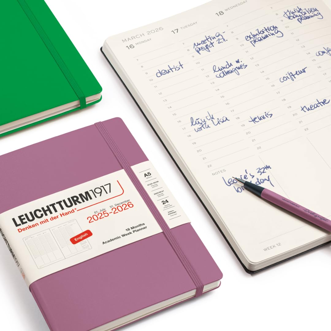 Amazon.com : LEUCHTTURM1917 - Academic Week Planner