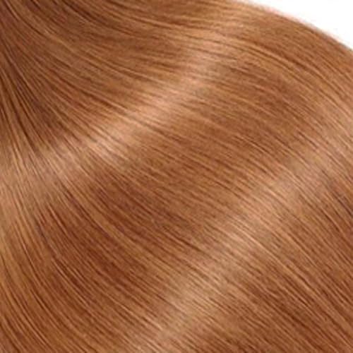 Miniatura 5 de Color #30 - Paquetes de cabello humano lacio marrón claro de 18, 20, 22 pulgadas, mechones de cabello castaño de doble trama sin procesar, cabello