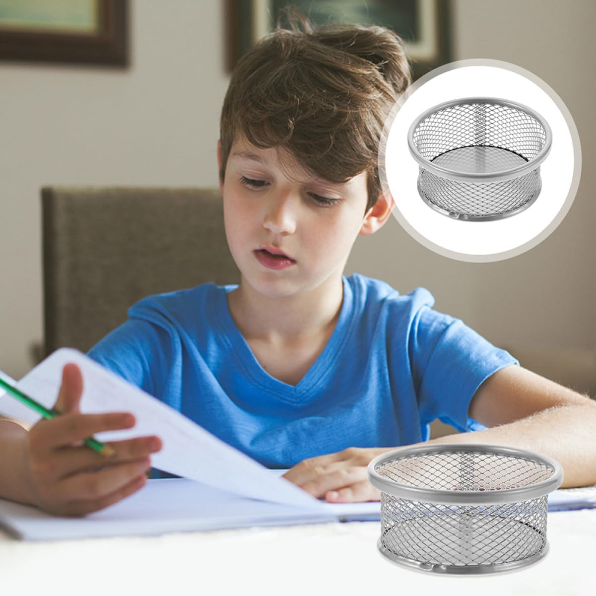 8Pcs Mesh Desk Clip Holders Stackable Paper Clip Storage Baskets for Organizing Office Supplies Convenient Design for Paper Clips Pins and More