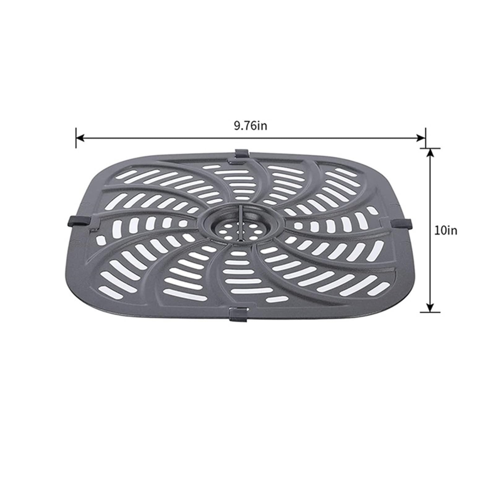 Padella di ricambio for friggitrice ad aria, accessori for friggitrice ad aria Chefman RJ38-SQSS-8T-D, padella antiaderente rimovibile da 8 QT