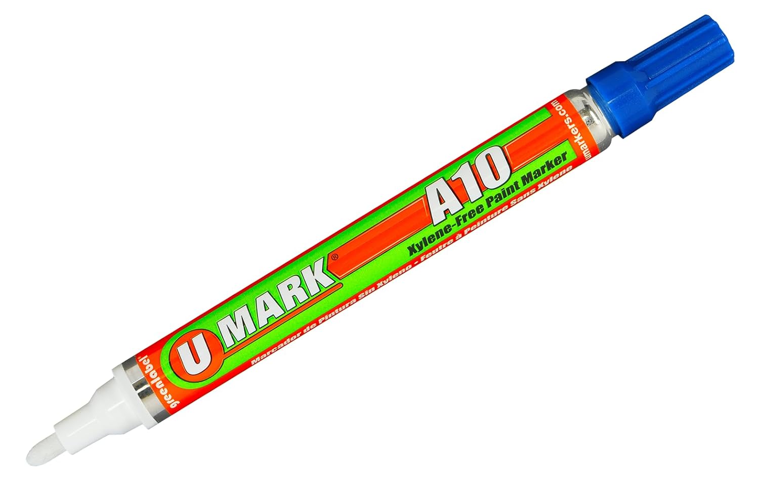 U-Mark A10 Xylene-Free Paint Marker White (Pack of 12) 10105