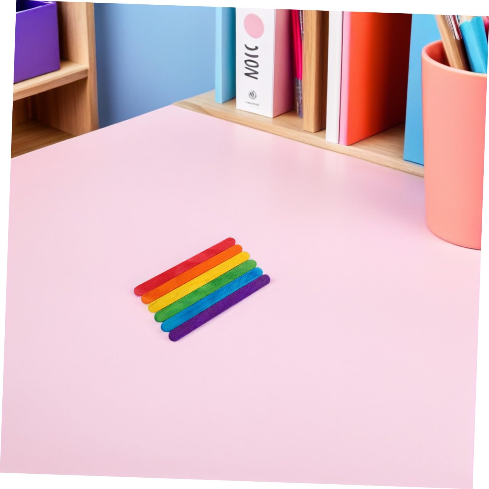 500 Palitos de Madera para Manualidades de Colores Palitos de Helado Seguros para Actividades Creativas Infantiles en Aulas y Proyectos Artesanales