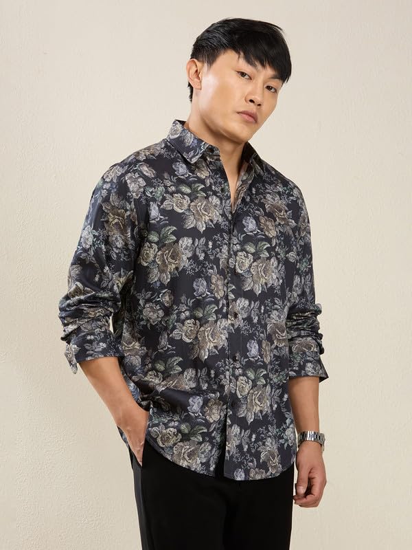 Image of MARK & ALBERT Men's Slim Fit Cotton Formal Shirt