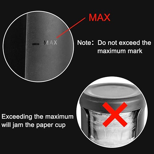 Miniatura 6 de Soporte de filtro de papel, diseño visual de ventana, almacenamiento de filtro de café negro saludable con tapa abatible para K CUP desechable,