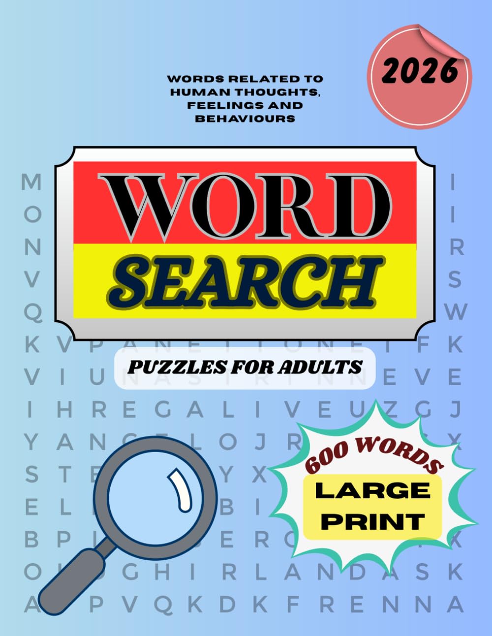 Word Search Puzzle for Adults