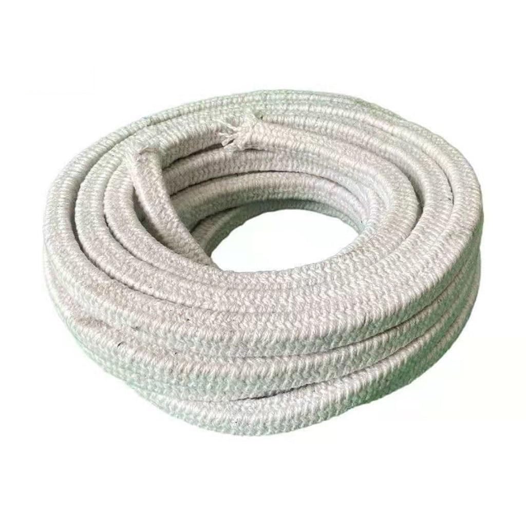 Cavo Ad Alta Temperatura del Riempitore di Sigillamento della Porta Forno Camino Corda in Fibra Ceramica Silicato Alluminio 1260℃(1M,8x8mm)