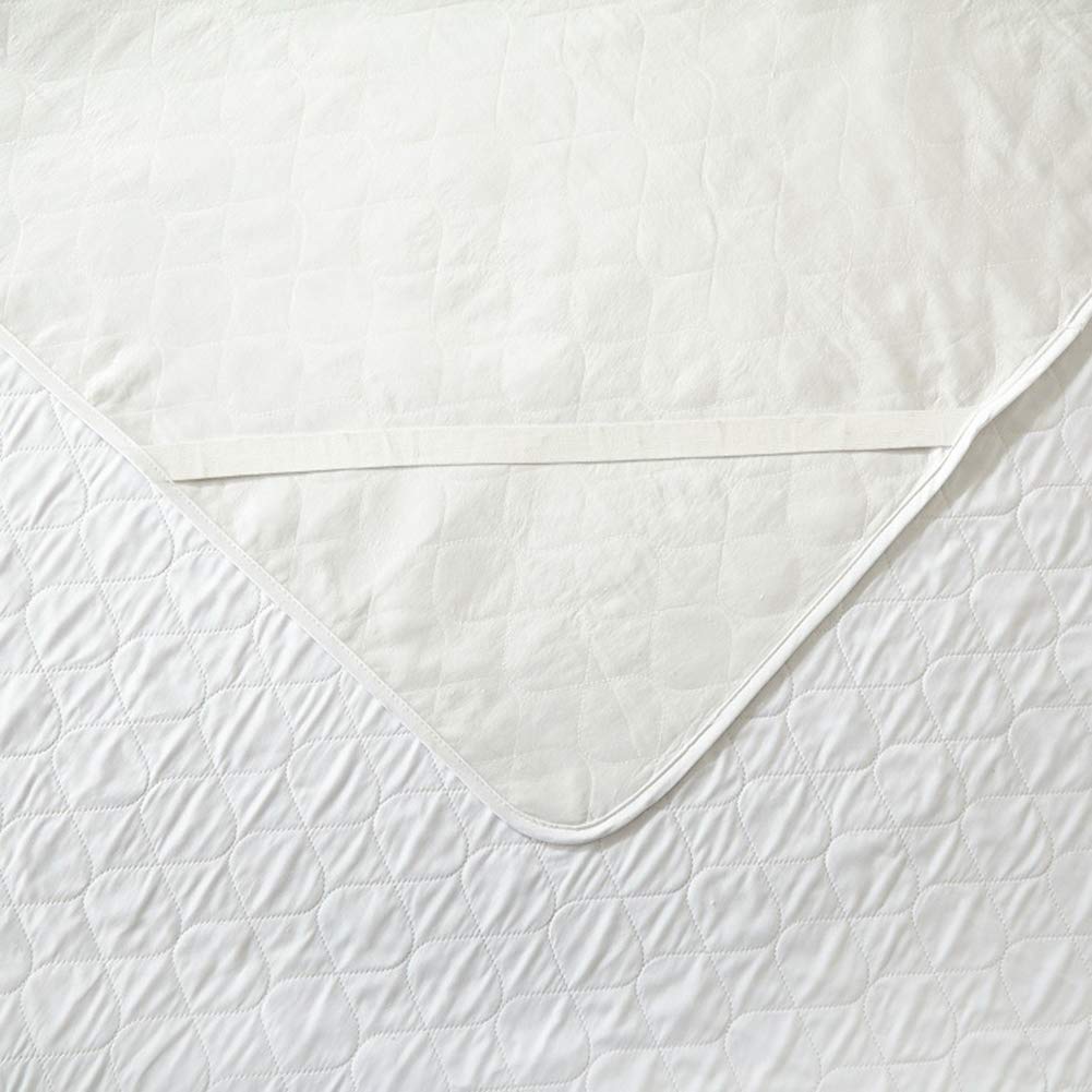 Protector de Colchón Impermeable para Cama Adultos y de Niños - Cubre Colchon con 4 Esquinas Elásticas – Funda de Colchón Microfibra Transpirable Blanco 152 * 203cm