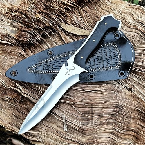 SIZZCO Beautiful Handmade RE4 Jack Krauser Knife 8-Inch Overall Length - Custom D2 Steel Blade with Tactical Design for Hunting, Camping, and Outdoor Survival - Gift-Ready Packaging