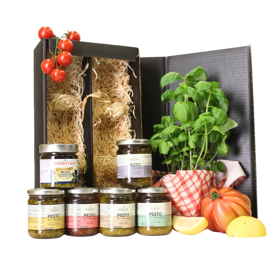 Geschenkset Pesto - Unsere italienischen Pesto Klassiker für Ihre Pasta - In schöner 6er Geschenkbox