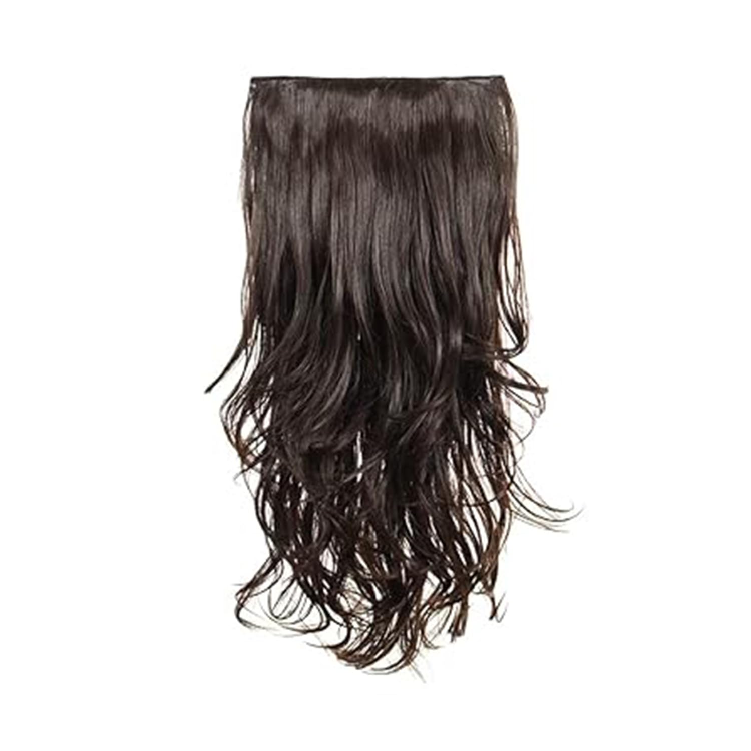 - KIS Synthetic Wavy Hair Extensions with Clip-in for Women’s – Natural, Soft Thick Hair Washable Reusable & Heat Resistant Hair (23 Inches, Ex2 With Natural Brown)